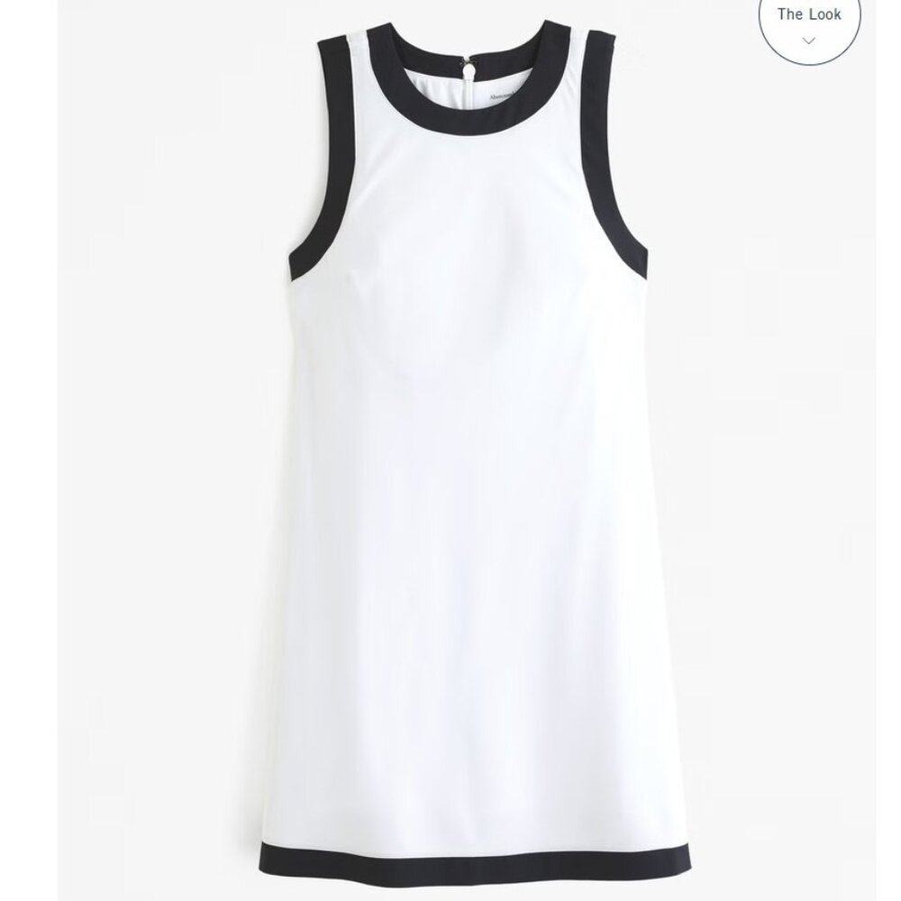 High-Neck Traveler Mini Dress, XS - tall